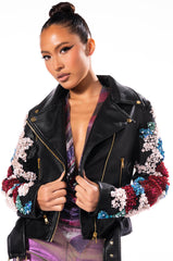 EVERY ROSE HAS A THORN MOTO JACKET