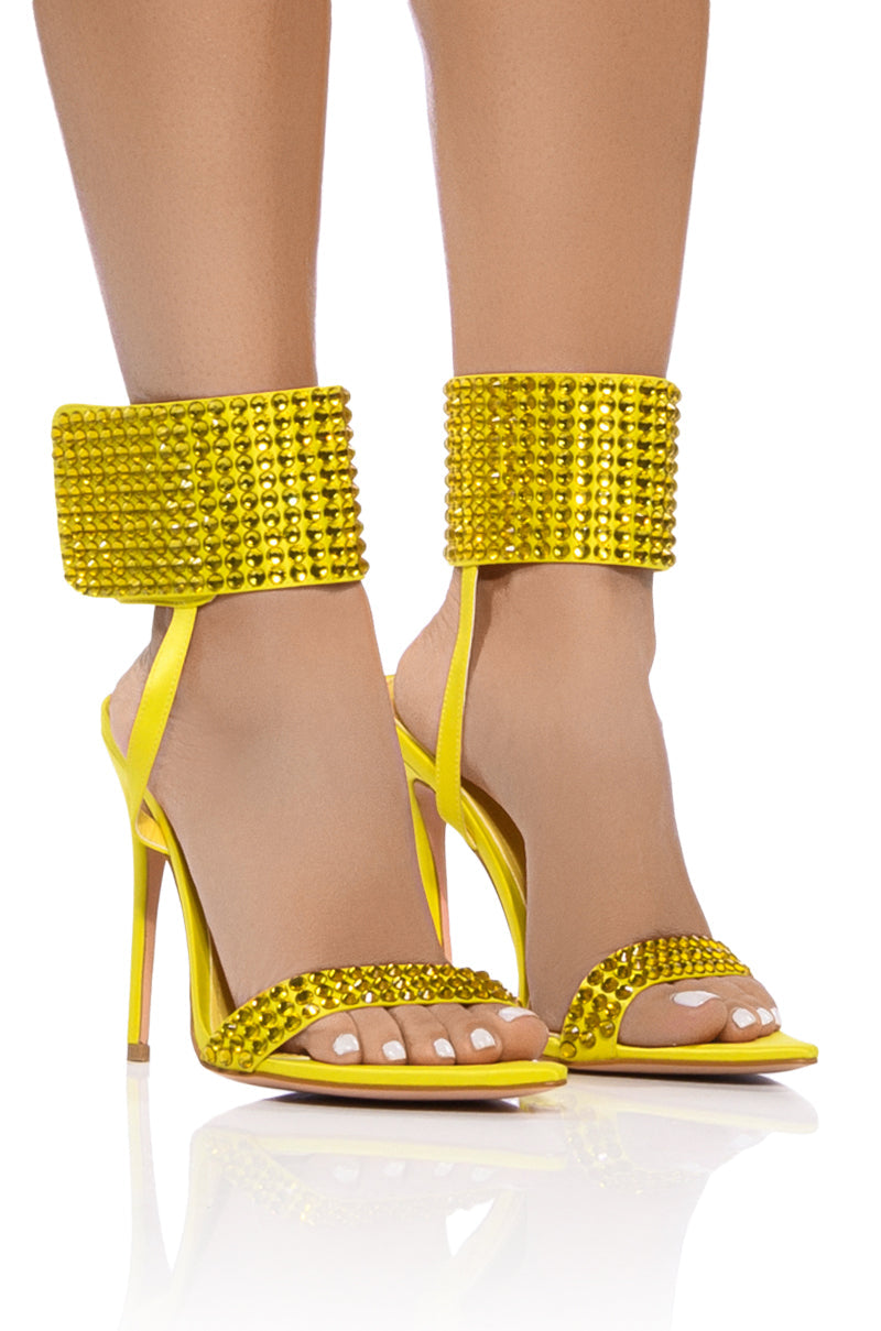 AZALEA WANG GRIFFON EMBELLISHED STILETTO SANDAL