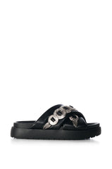 AZALEA WANG HUEY BLACK SANDAL