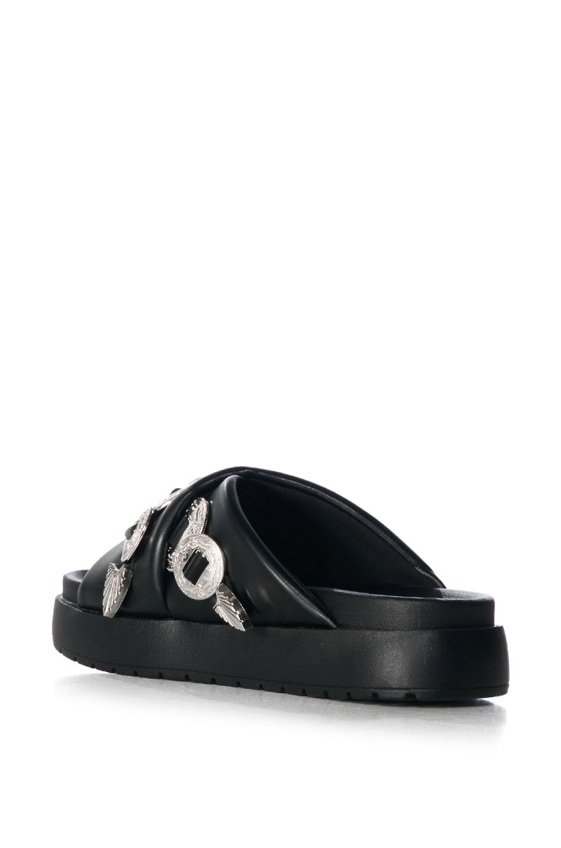 AZALEA WANG HUEY BLACK SANDAL