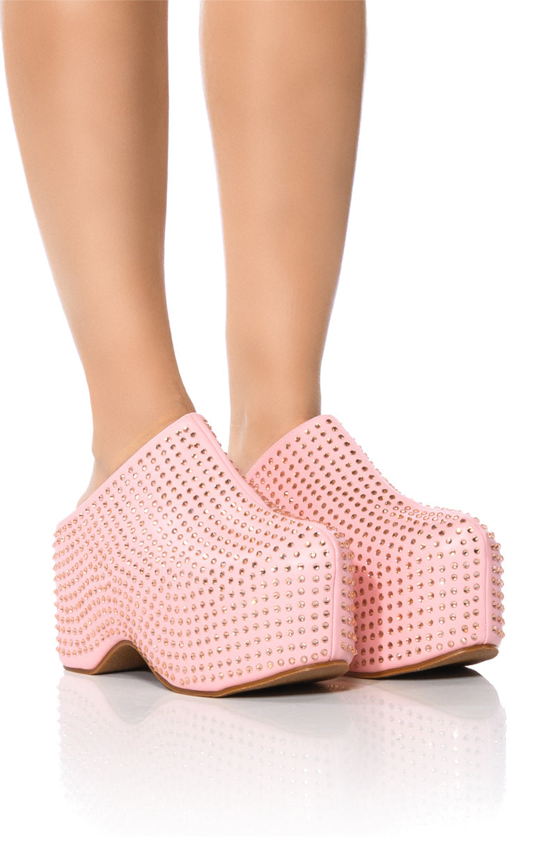 AZALEA WANG MACEY EMBELLISHED CLOG IN PINK