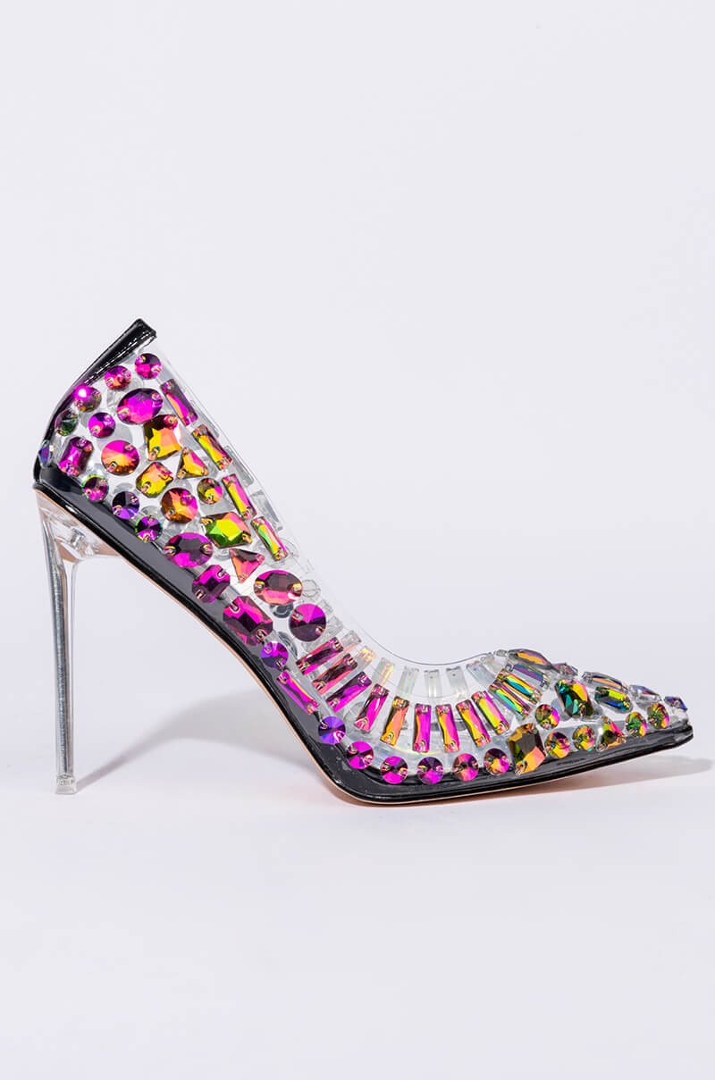 AZALEA WANG NOT BOSSY JUST A BOSS STILETTO PUMP IN MULTI