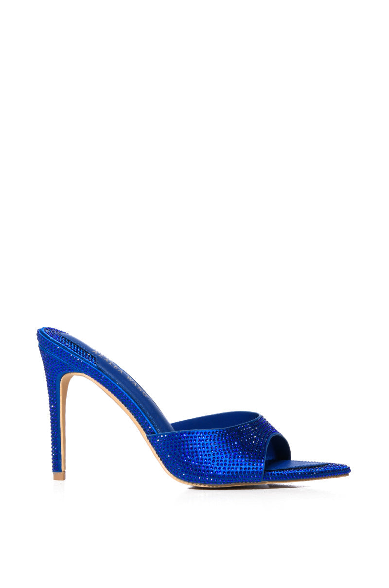 AZALEA WANG ALVAREZ BLUE EMBELLISHED SANDAL