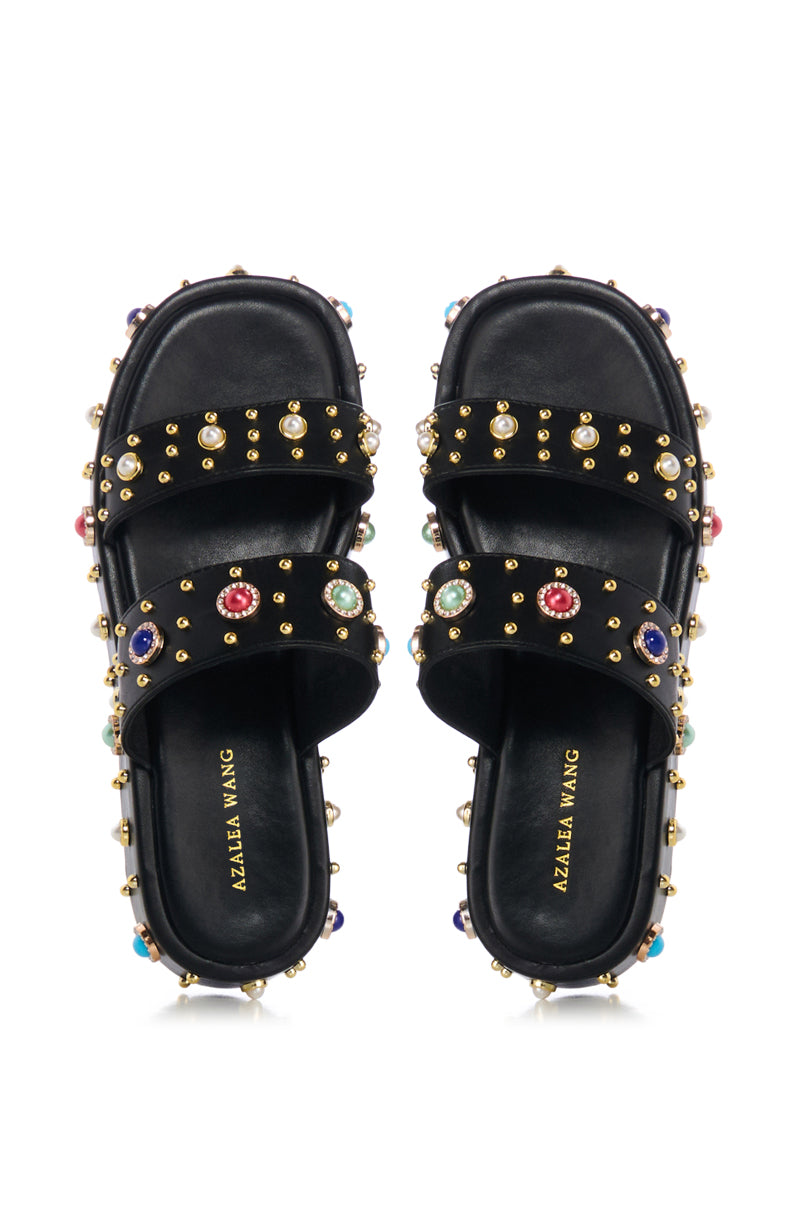 AZALEA WANG RAJAH EMBELLISHED FLAT SANDAL