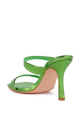 AZALEA WANG RAMIRO GREEN METALLIC SANDAL