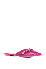 AZALEA WANG SUPER CHIC SLIP ON FLAT IN FUCHSIA