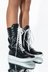 AZALEA WANG THROW IT BACK FLAT SNEAKER IN BLACK