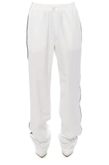AZALEA WANG BOOT TRACK PANT IN WHITE