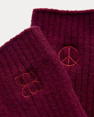 Everlane x Peace & Quiet Cashmere Socks | Wine