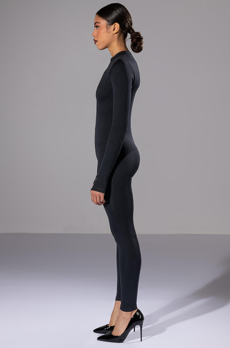 BEST WITH ANYTHING ZIP UP CATSUIT