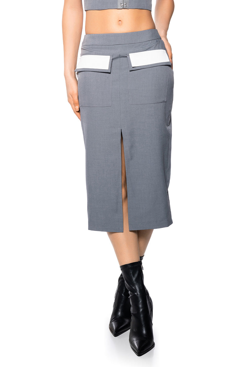 HALSEY MIDI PENCIL SKIRT