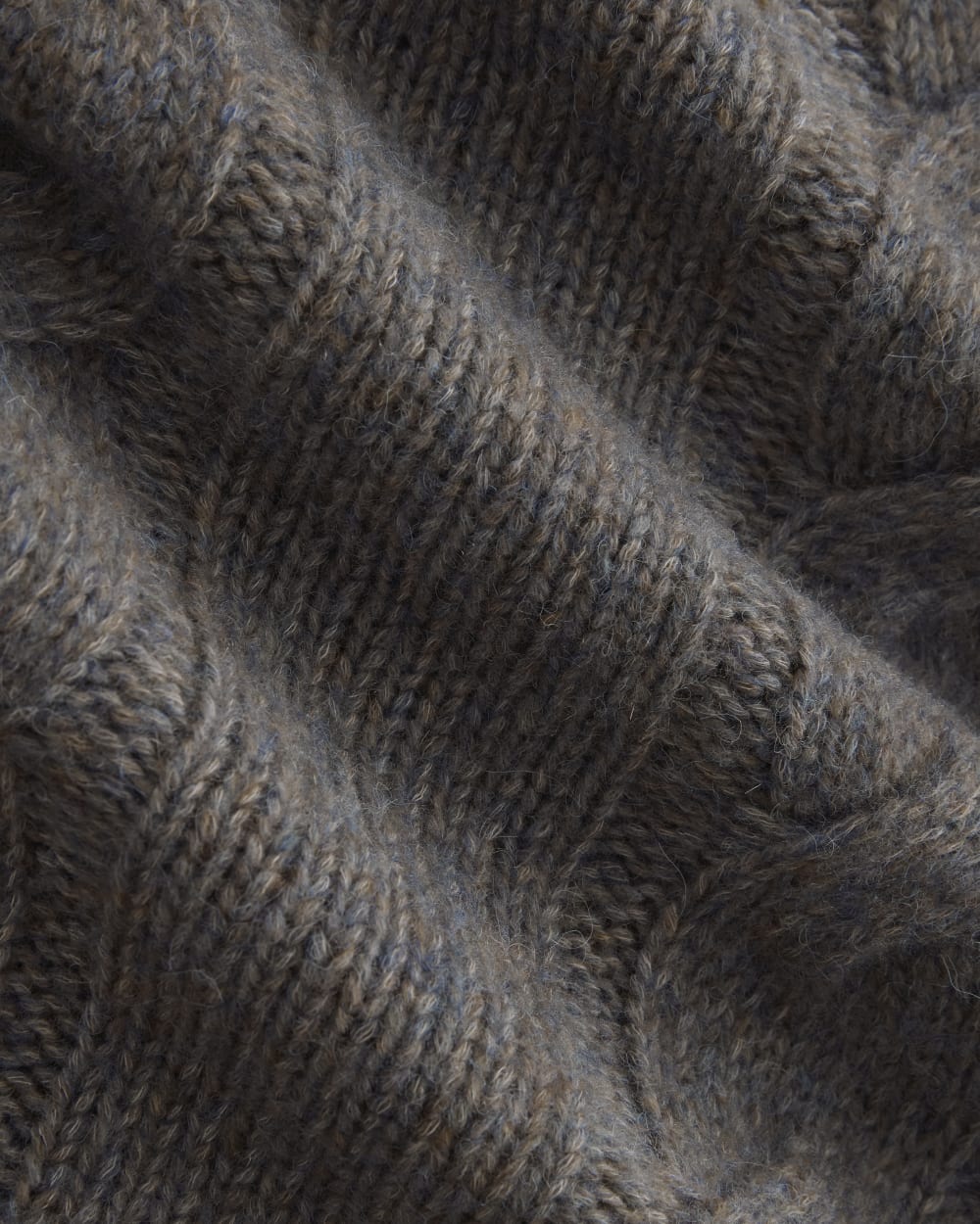 Cloud Cable V-Neck Sweater | Blue Multi Twist