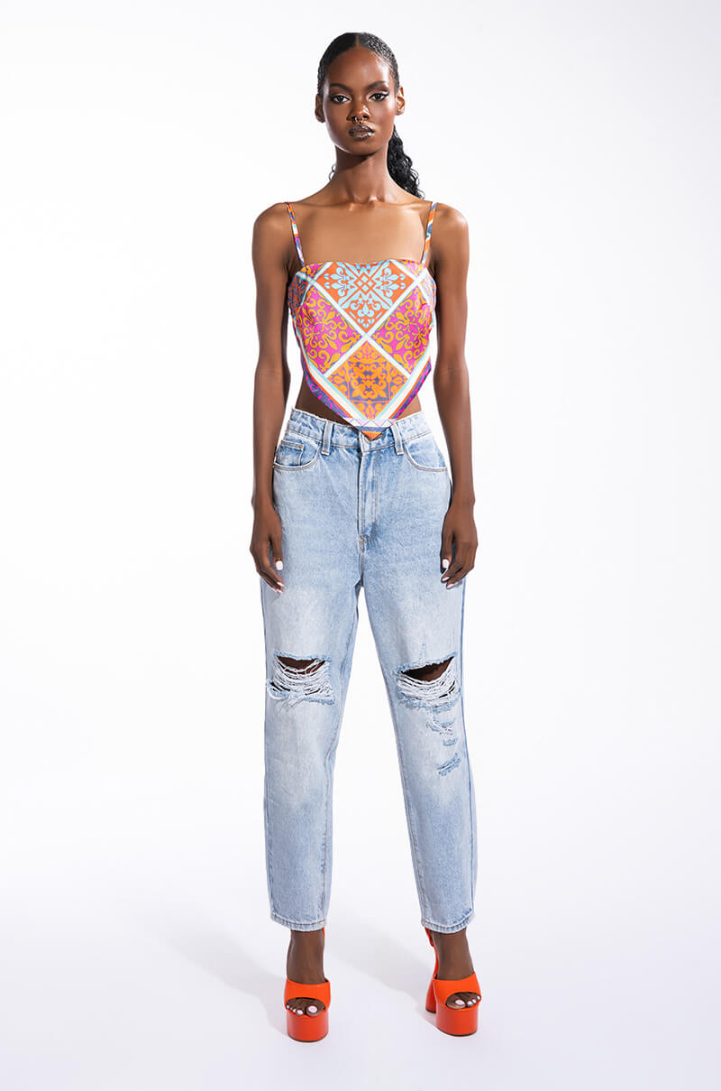 AVA SCARF TIE BACK BLOUSE