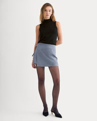Cashmere Funnel-Neck Tank | Black