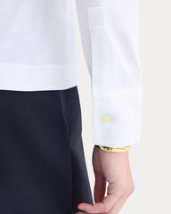 Button-Up Shirt in Essential Cotton | White