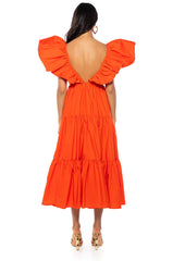 ANGELINA PUFF SLEEVE MAXI DRESS