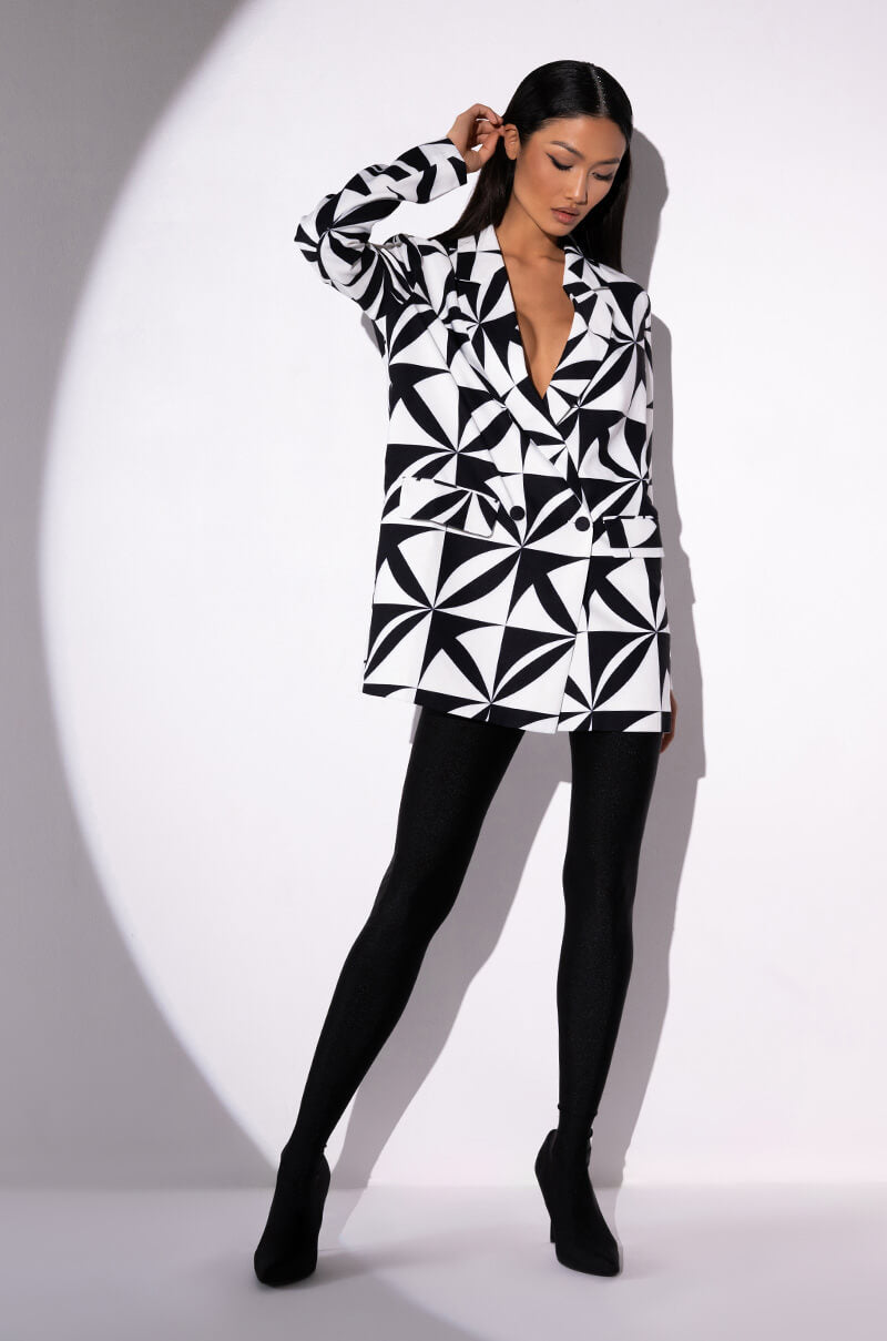 ESCAPE PRINTED BLAZER DRESS