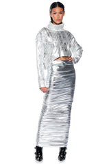 ESME SILVER METALLIC SWEATER