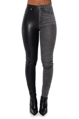 EXTREME STRETCH EMBELLISHED SKINNY JEANS