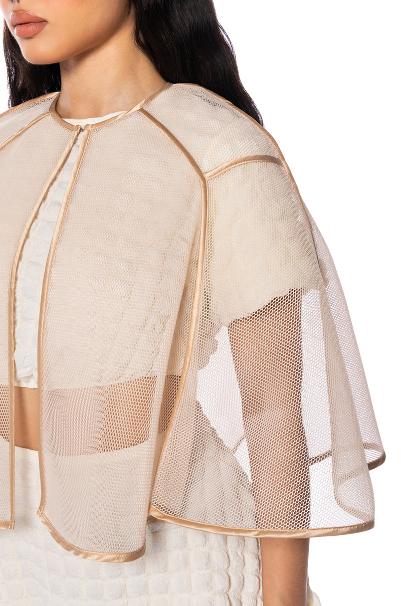 FIT FOR A QUEEN MESH CAPE