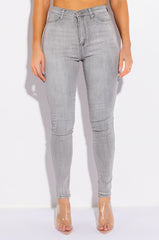 FLEX-FIT HIGH WAISTED SUPER STRETCHY SKINNY JEANS
