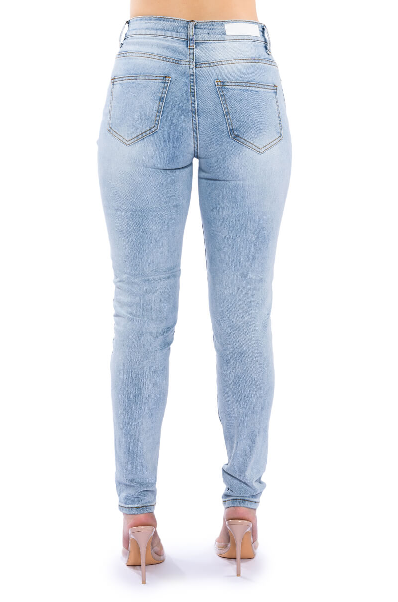 GLAMOUR RHINESTONE SKINNY JEANS