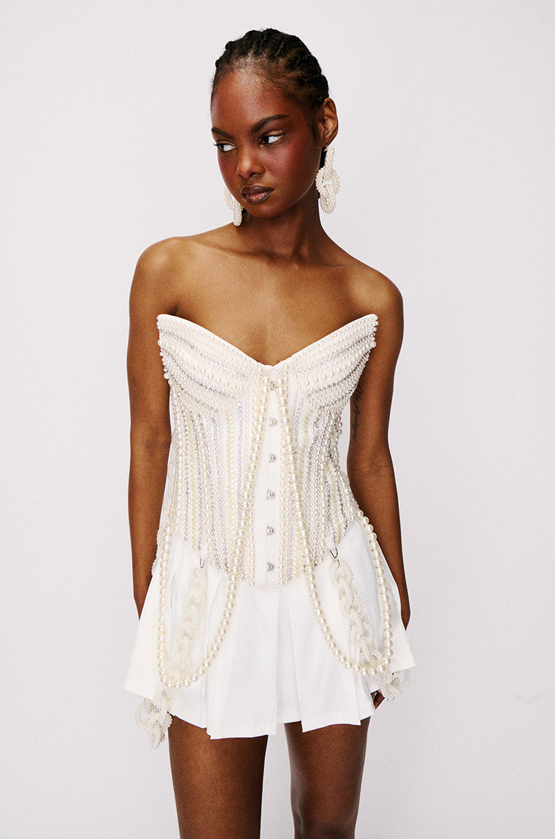 GOOD GIRL GONE BAD PEARL CORSET