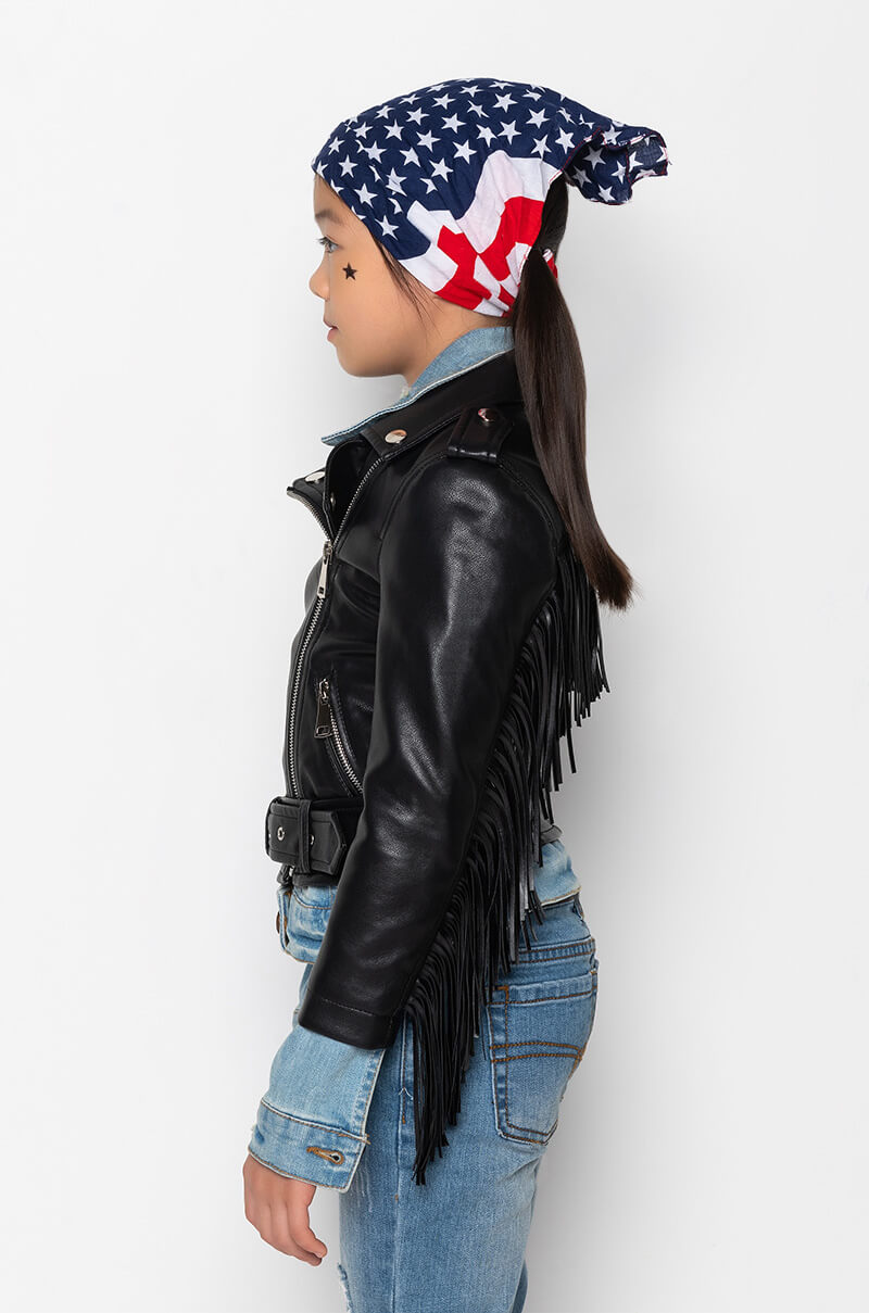 GOT IT FROM MY MAMA FRINGE MOTO JACKET