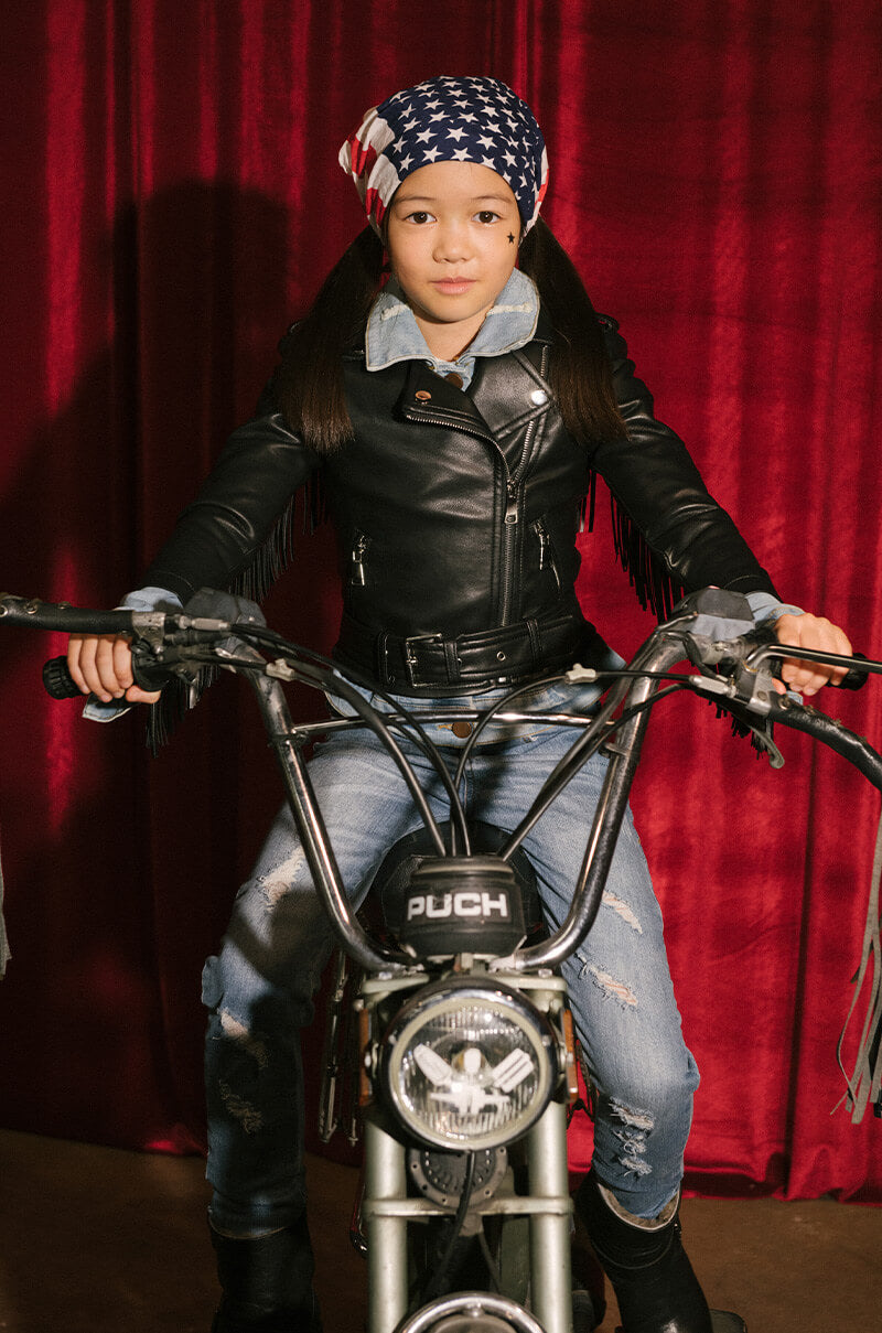 GOT IT FROM MY MAMA FRINGE MOTO JACKET
