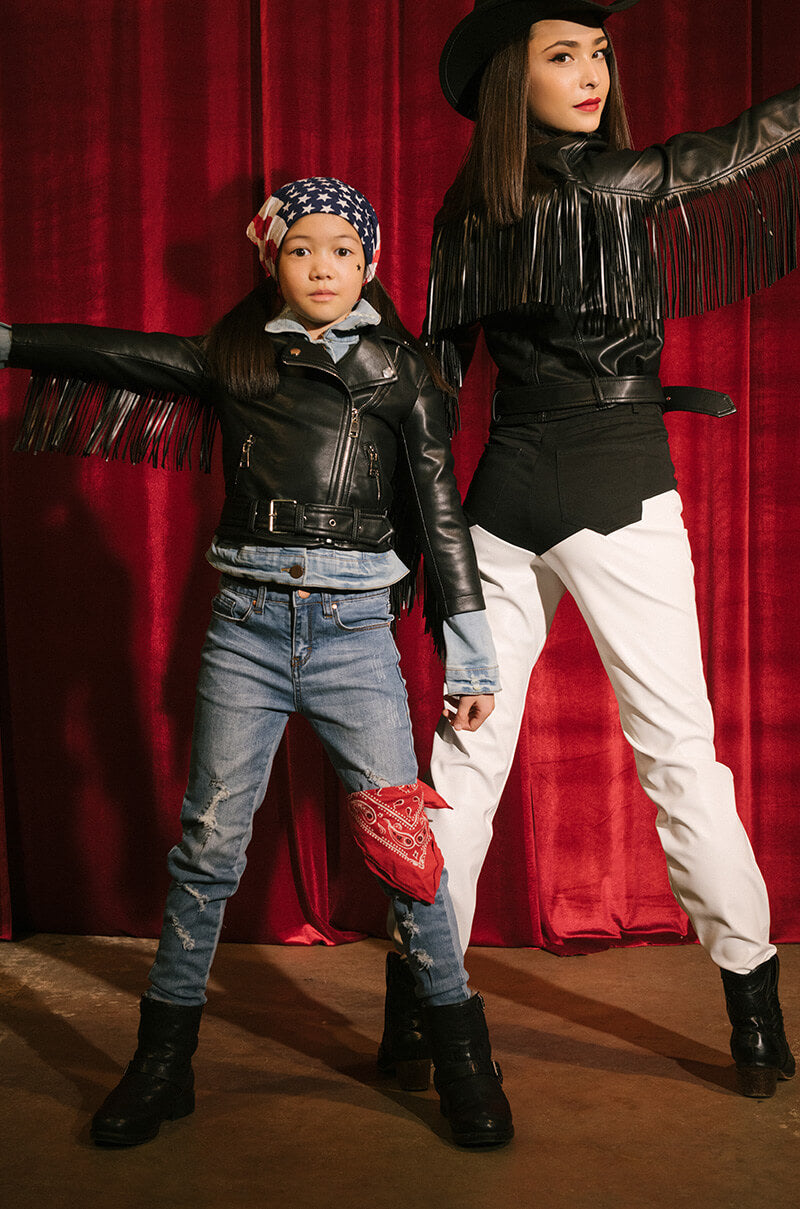 GOT IT FROM MY MAMA FRINGE MOTO JACKET