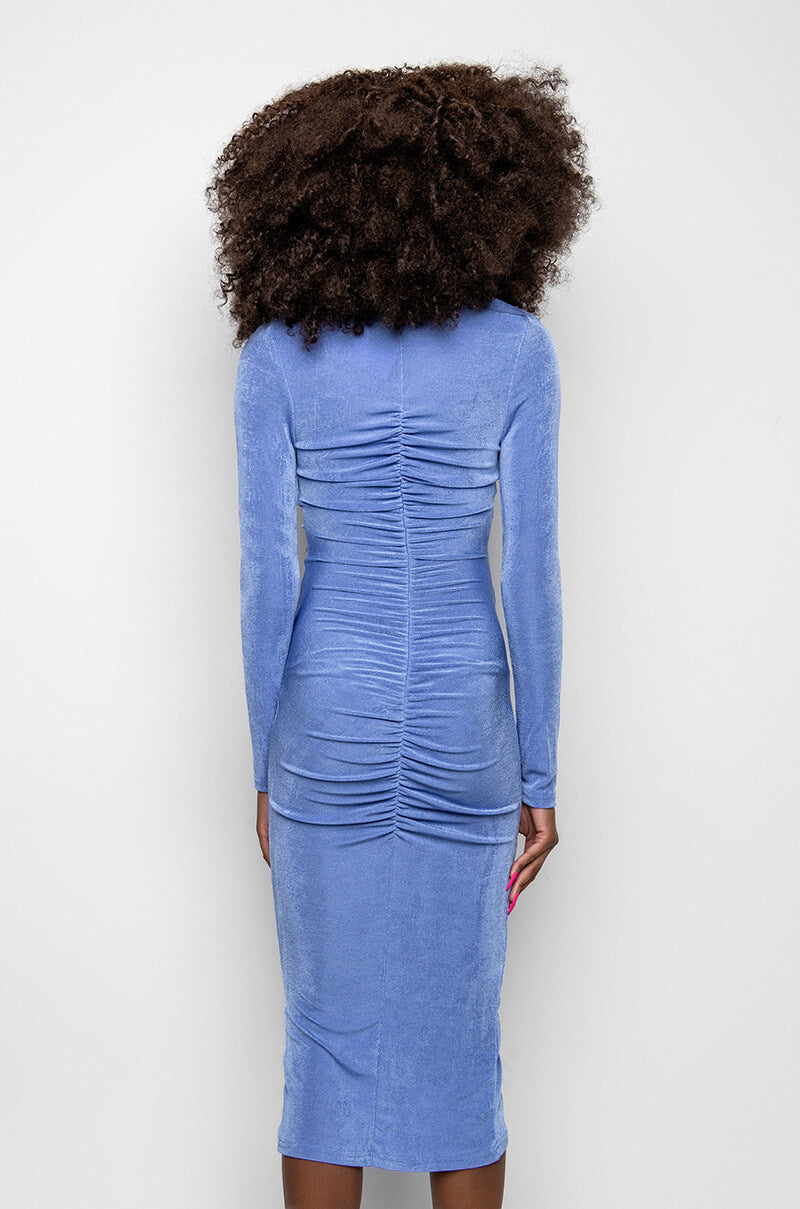 GRAM READY SLINKY MIDI DRESS