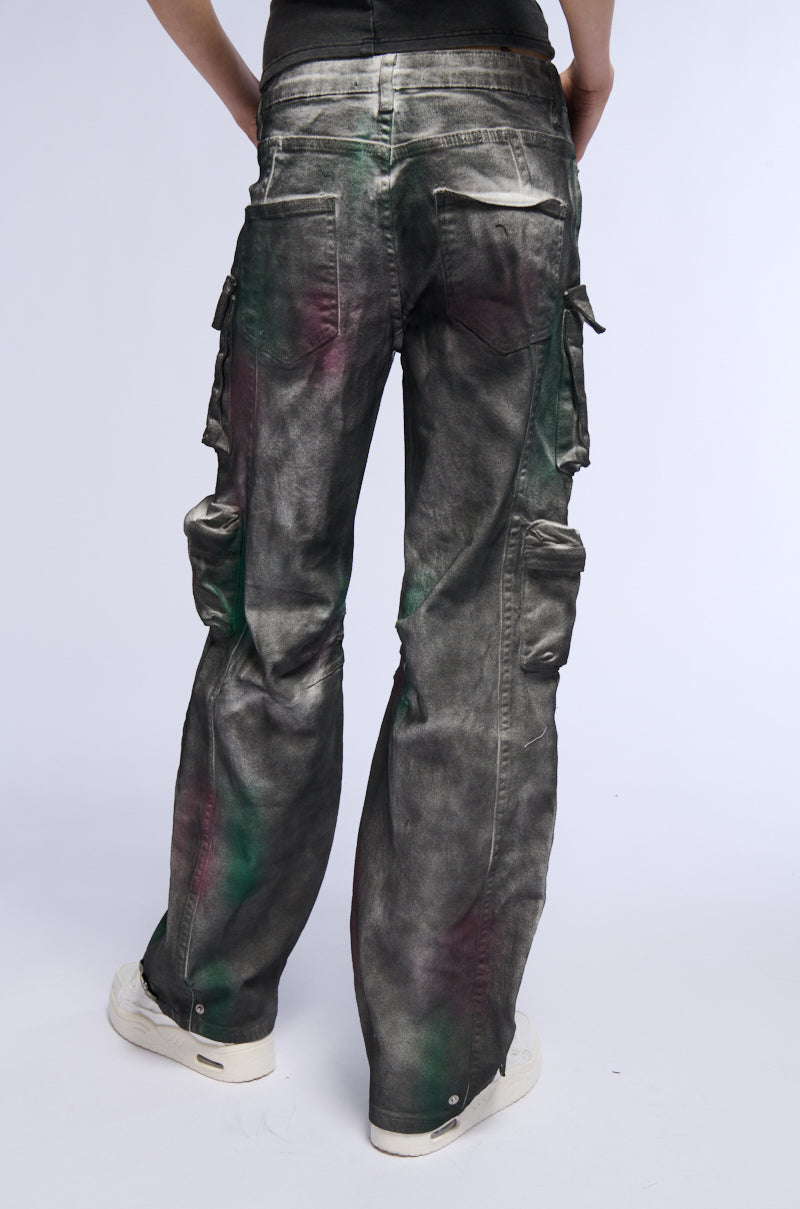 HARD IN THE PAINT DENIM CARGO PANT