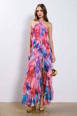 HARPER RUFFLE MAXI DRESS