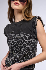 HIGH FREQUENCY GRAPHIC TANK TOP
