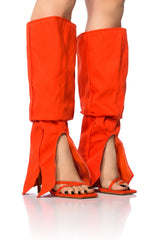 HOE DOWN TWO PIECE SANDAL IN ORANGE