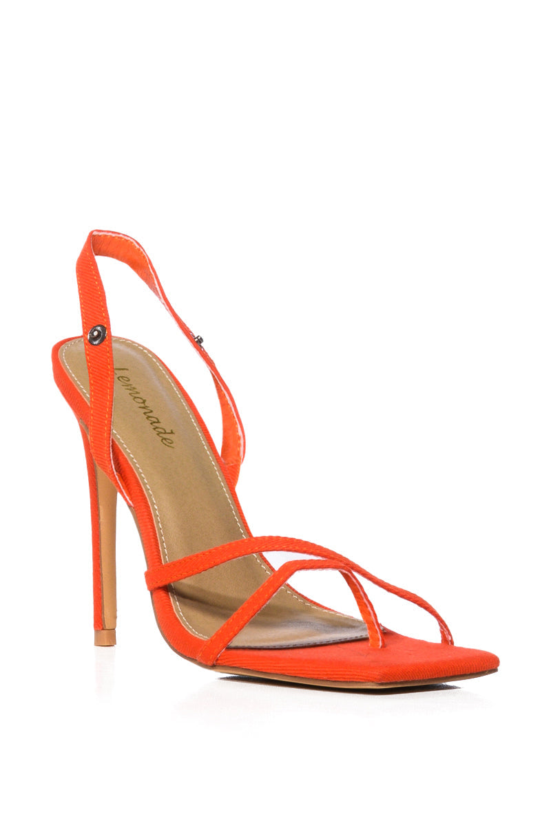 HOE DOWN TWO PIECE SANDAL IN ORANGE
