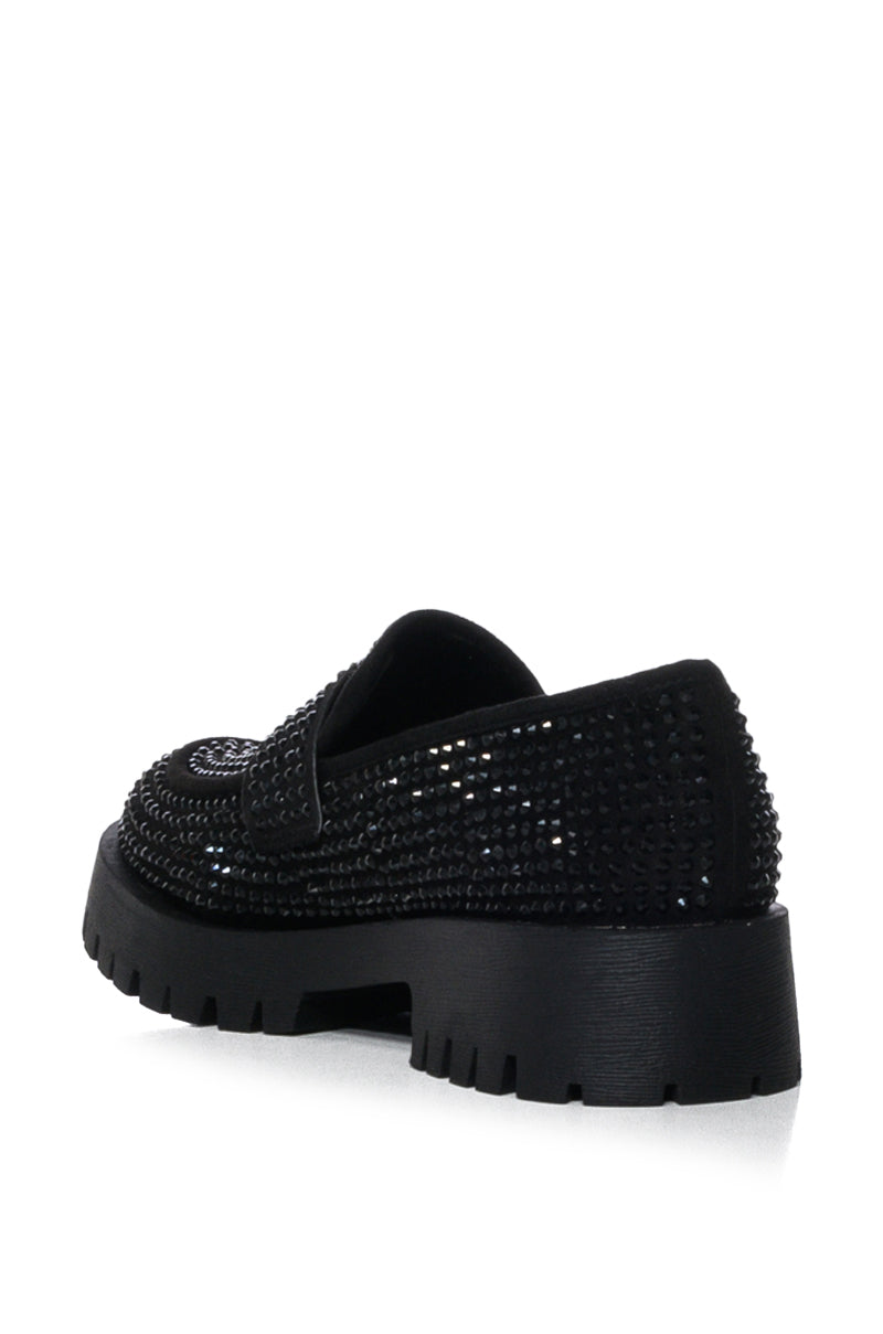 HUTCH EMBELLISHED LOAFER IN BLACK