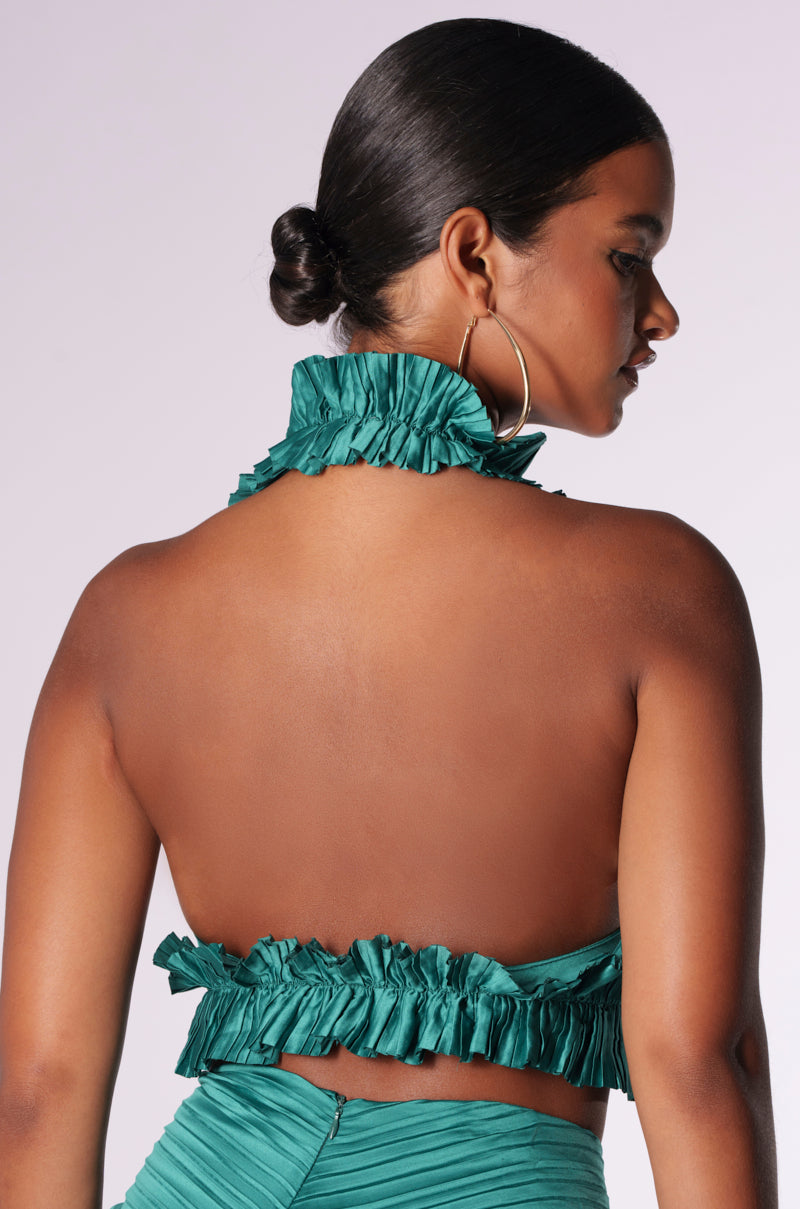 JUST A GIRL RUCHED BRALETTE TOP