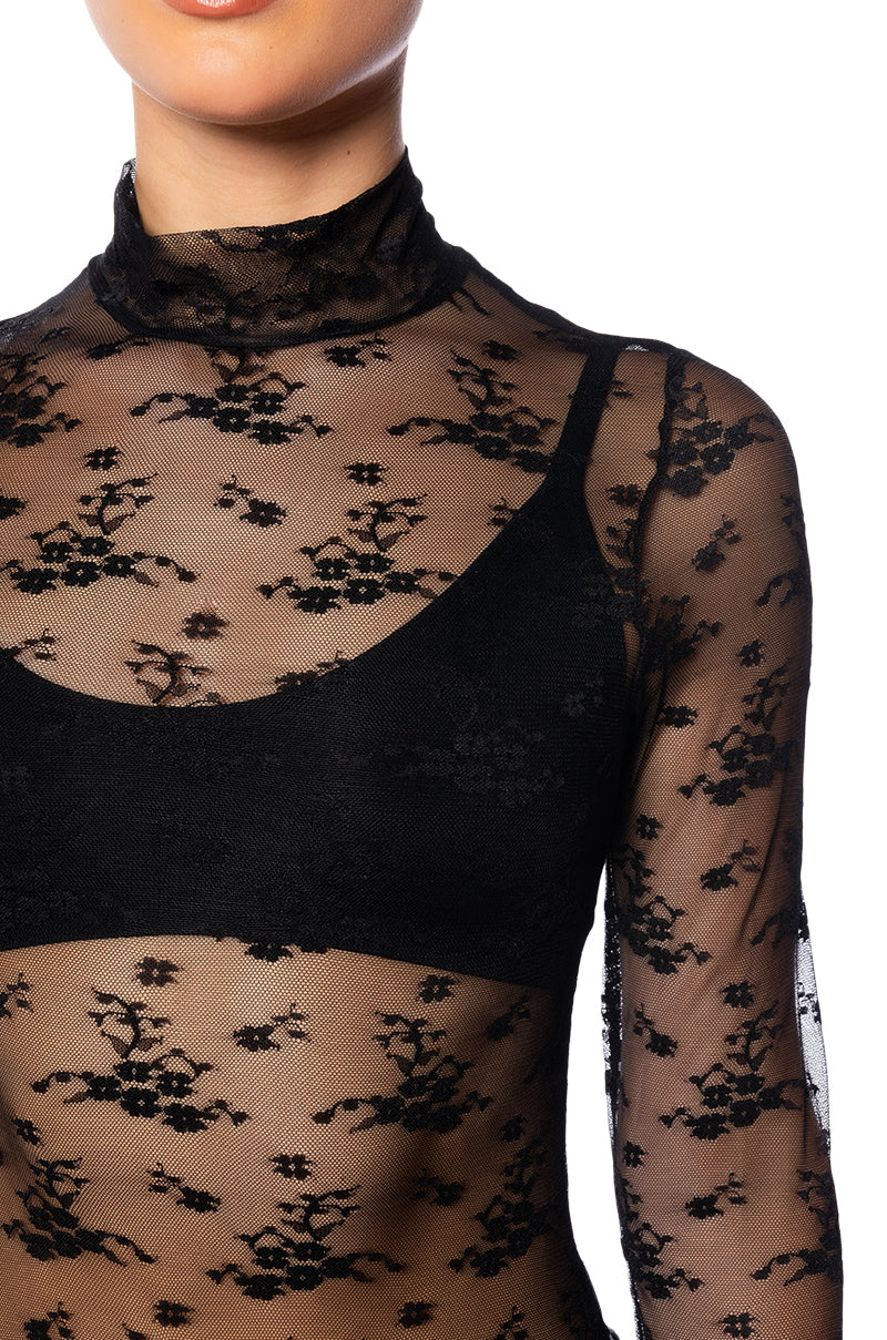 LACEY HIGH NECK TOP