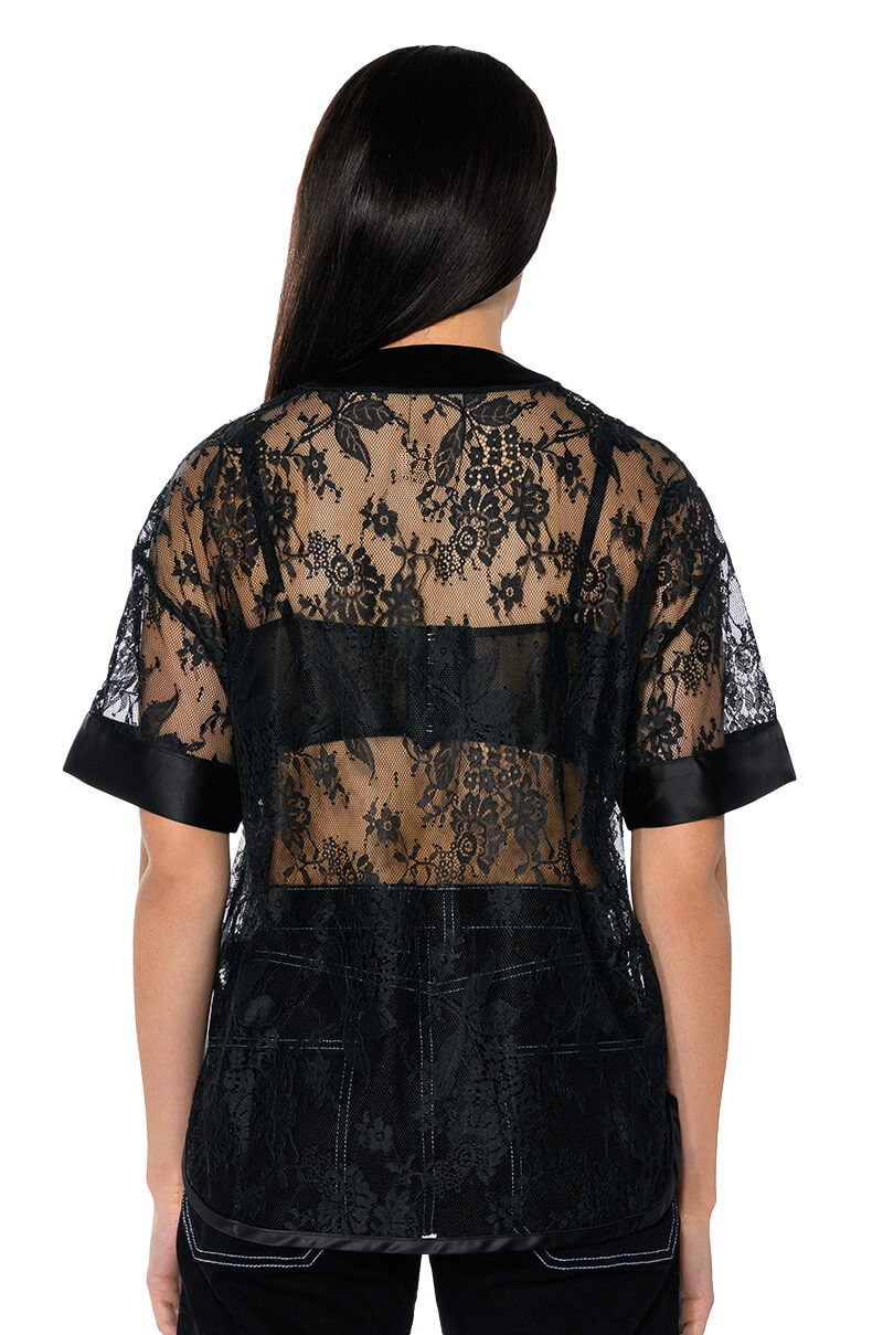 LAVISH FLORAL LACE JERSEY