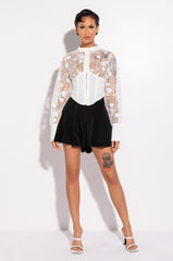 LIBRA MOON HIGH WAISTED PLEATED SHORT