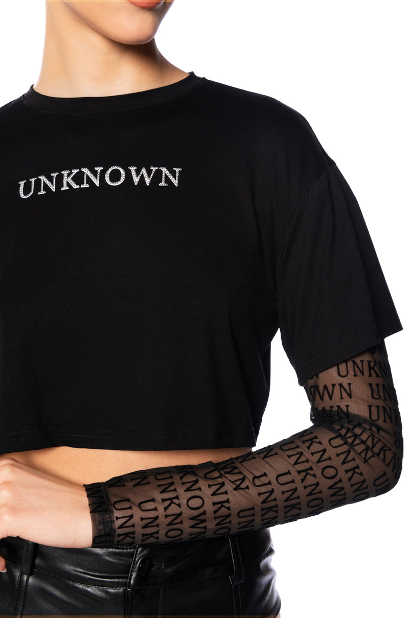 LOOKING FOR THE UNKNOWN LAYERED TEE