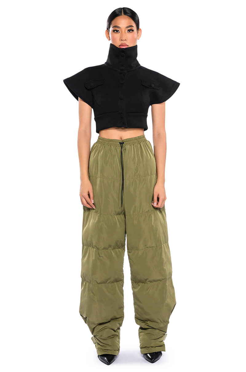 LORENA WIDE LEG PUFFER PANT