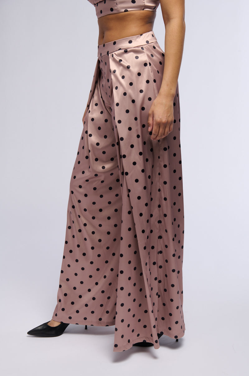 LORRAINE POLKA DOT WIDE LEG TROUSER
