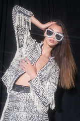 LUXE ALL OVER PEARL ALIX JACKET