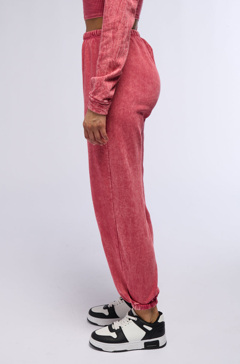 MADDIE WASHED KNIT JOGGER