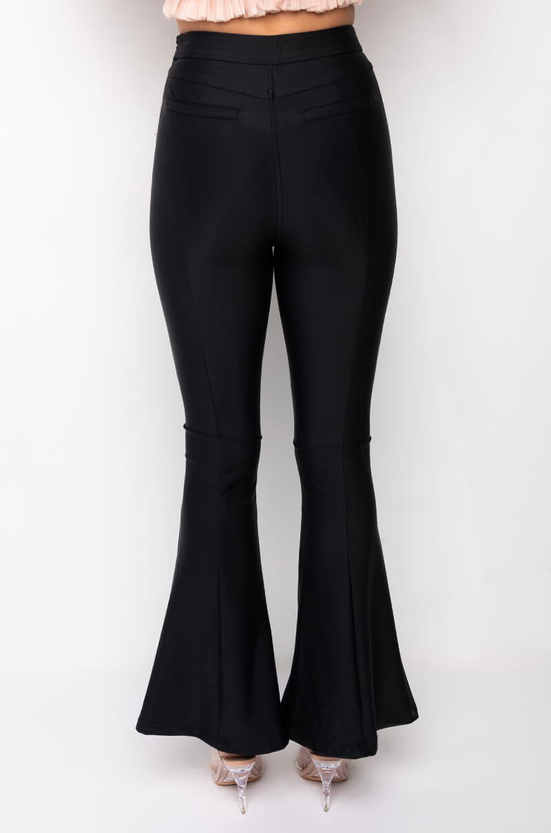 MAKING MOVES HIGH WAISTED FLARE TROUSER