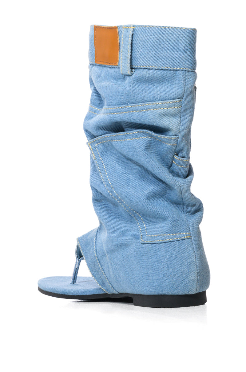 MATIE DENIM GLADIATOR SANDAL