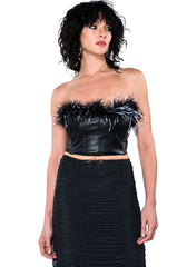 MELINDA FEATHER DETAIL TOP