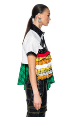 MET YOUR MATCH POPLIN BUTTON DOWN DRAMATIC SHIRT